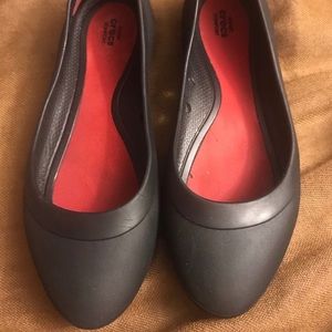 Crocs Black Ballet Flats